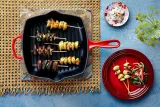 Le Creuset Чугунная сковорода-гриль диаметром 26 см вишневого цвета. 20183260600422 — фото 6
