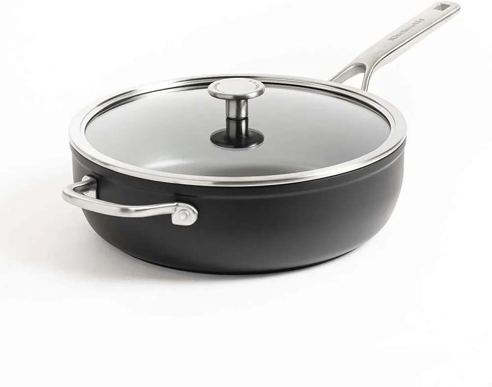 KitchenAid Сковорода из кованого закаленного алюминия 28см с крышкой CC005697-001