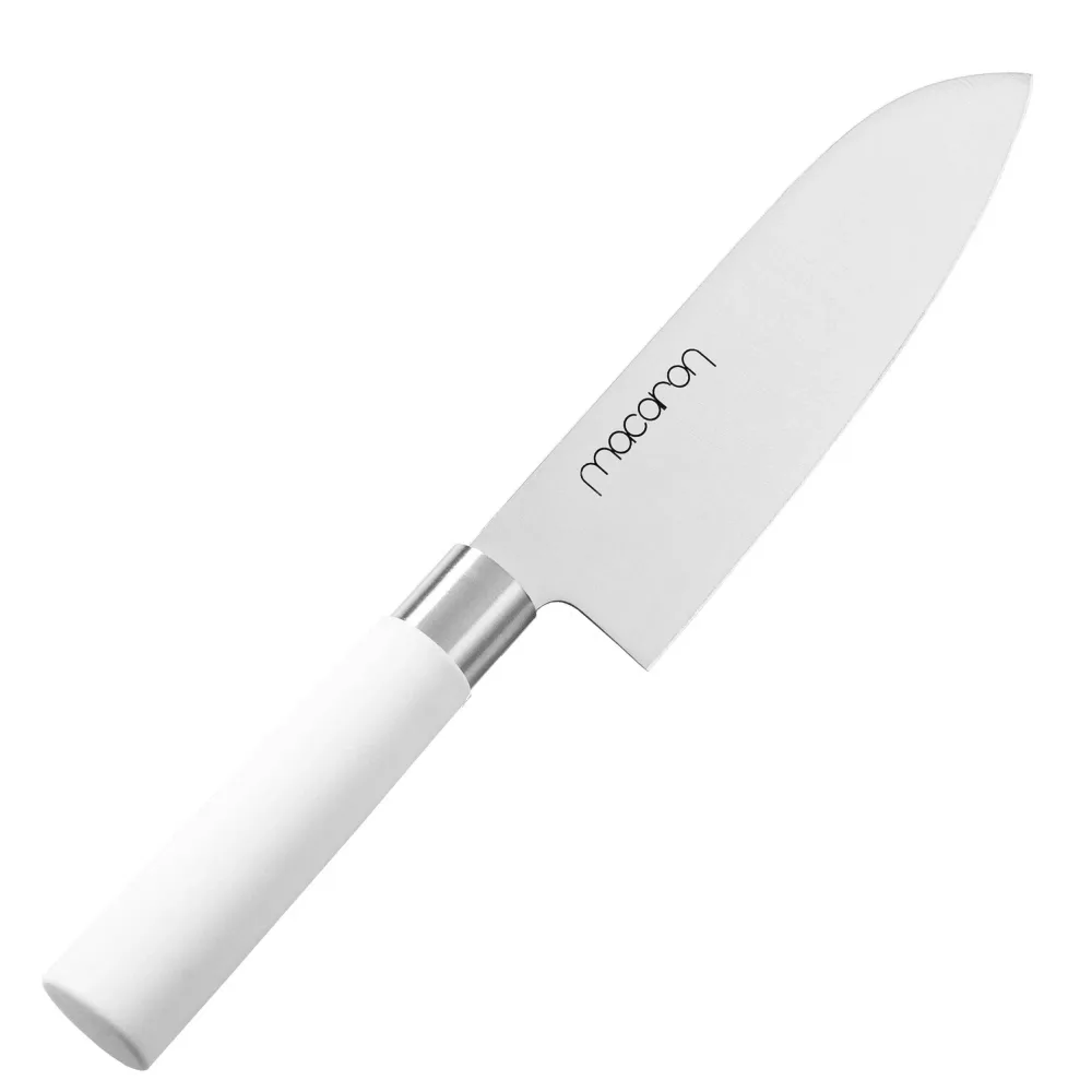 Satake Нож Santoku Macaron White 17см 802-215