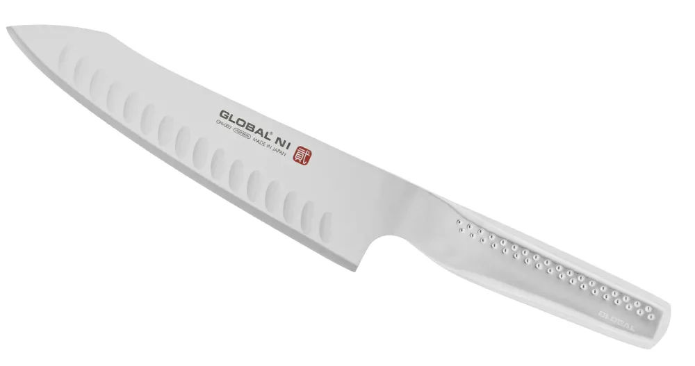 Global Нож поварской Global NI GN-002 20см, восточный - рифленый GN-002