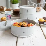 Kitchen Craft Контейнер Living Nostalgia 3 яруса 22х27см серый LN3TCTGRY — фото 4