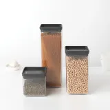 Brabantia Контейнер квадратный 2,5л, серый 122408 — фото 3