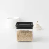 Brabantia Контейнер квадратный 2,5л, серый 122408 — фото 4