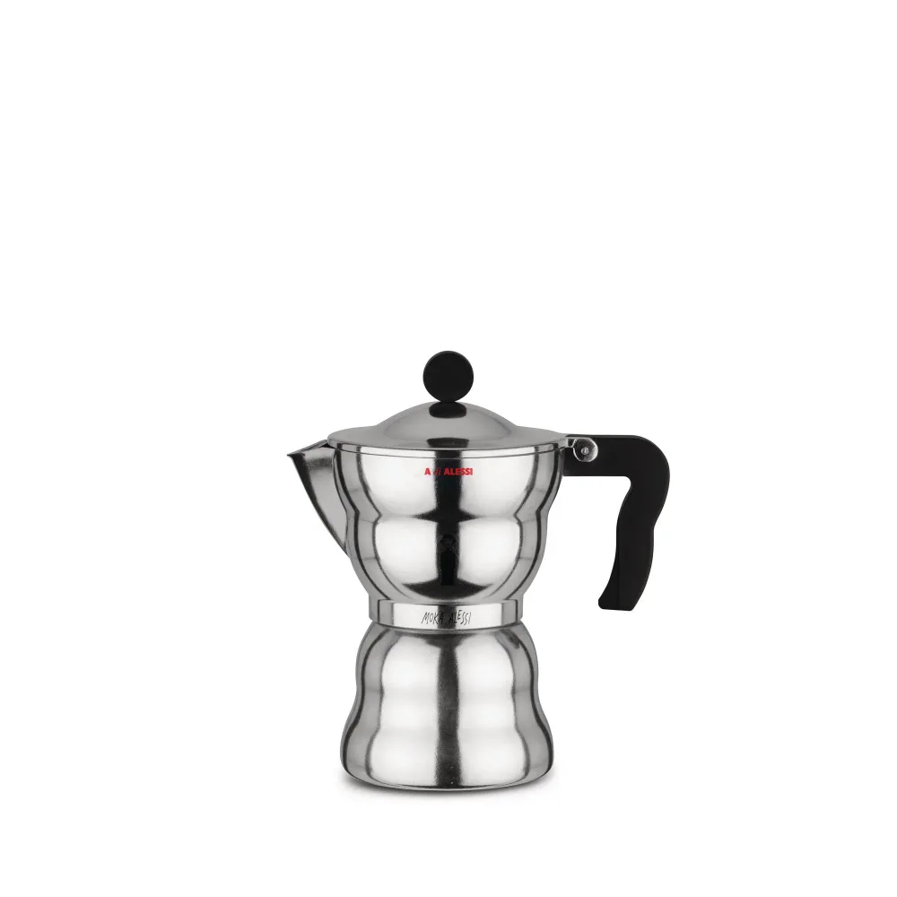 Alessi Алюминиевая Турка кофеварка высокого давления Moka Alessi на 6 чашек. AAM33/6