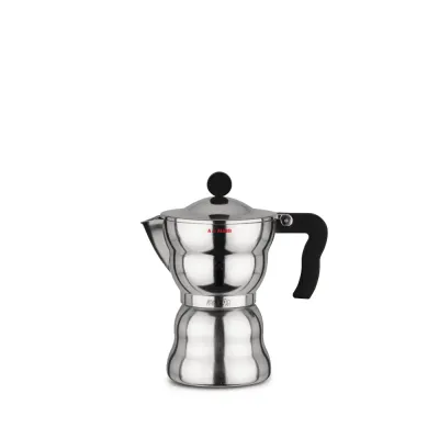 Alessi Алюминиевая Турка кофеварка высокого давления Moka Alessi на 6 чашек. AAM33/6