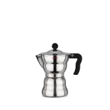 Alessi Алюминиевая Турка кофеварка высокого давления Moka Alessi на 6 чашек. AAM33/6 — фото 1