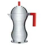 Alessi Алюминиевая турка кофеварка Pulcina на 6 чашек. Красный MDL02/6 R — фото 1