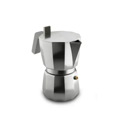 Alessi Алюминиевая турка кофеварка Moka на 9 чашек. DC06/9 FM