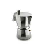 Alessi Алюминиевая турка кофеварка Moka на 9 чашек. DC06/9 FM — фото 1