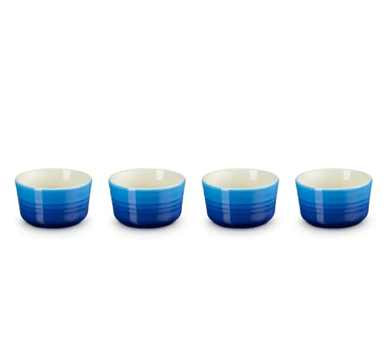 Le Creuset Набор из 4 форм для выпечки 100мл лазурный 79109102200000