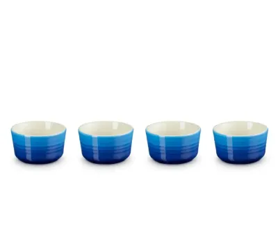 Le Creuset Набор из 4 форм для выпечки 100мл лазурный 79109102200000