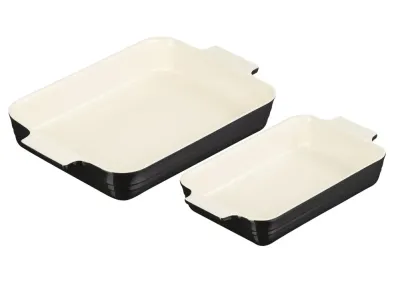 Le Creuset Набор из 2 форм для запекания 25+32см черный 79033001400000