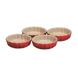 Le Creuset Набор из 4 форм диаметром 11см для вишневых тартов. 9101741106 — фото 1