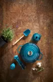 Le Creuset Мини-кокотница глубиной 10 см, бирюзовый цвет. 71901-10642 — фото 2
