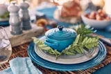 Le Creuset Мини-кокотница глубиной 10 см, бирюзовый цвет. 71901-10642 — фото 4