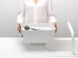 Brabantia Мойочный контейнер Sink Side с крылом для сушки, светло-серый 302688 — фото 3