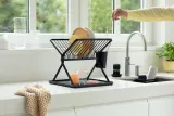 Brabantia Складная сушилка для посуды 37х33см темно-серая 139406 — фото 3
