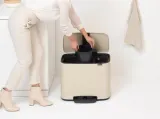 Brabantia Контейнер для сортировки Bo 3х11л Soft Beige 202346 — фото 3
