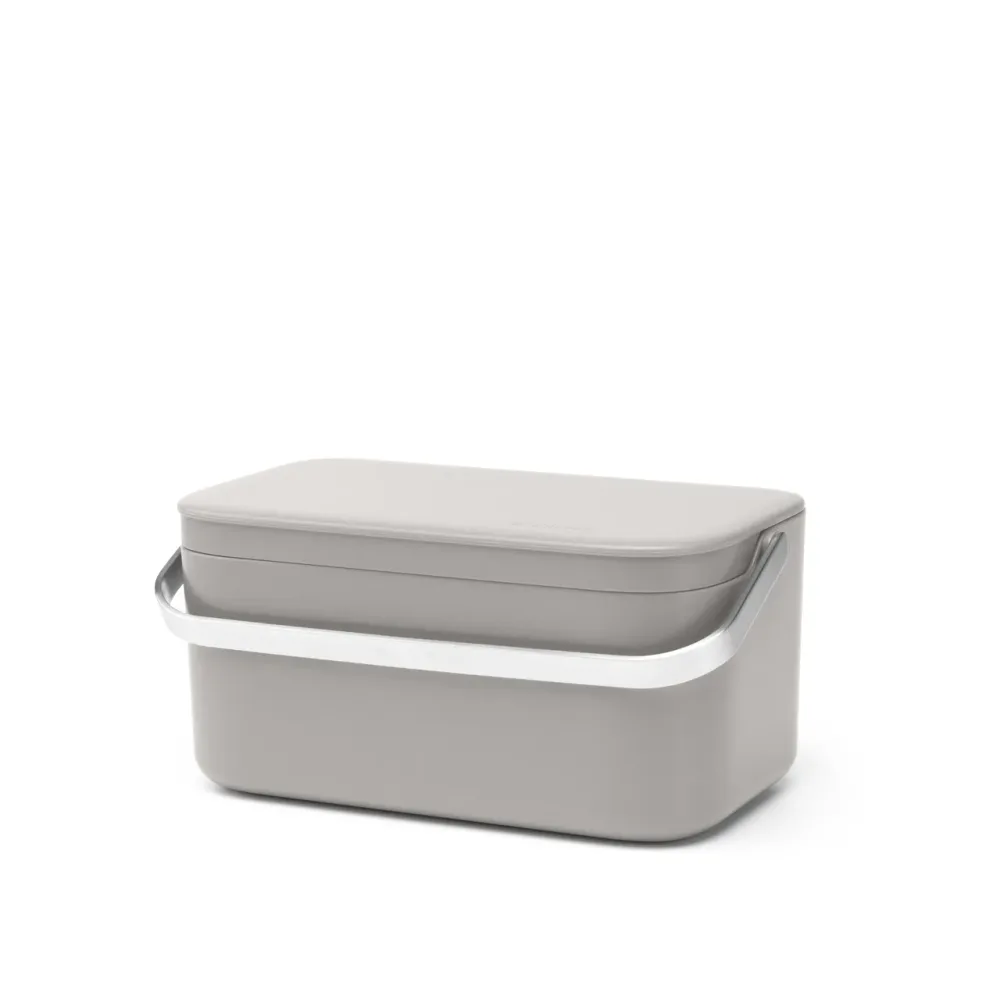 Brabantia Контейнер для мусора Sort & Go 1,8л, серый 230080