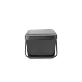 Brabantia Контейнер для мусора Sort & Go 20л для сортировки, серый 277726 — фото 1