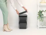 Brabantia Контейнер для мусора Sort & Go 20л для сортировки, серый 277726 — фото 2