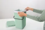 Brabantia Контейнер для мусора Sort & Go 12л для сортировки Jade Green 211829 — фото 3