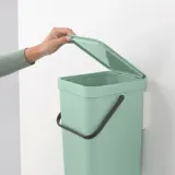 Brabantia Контейнер для мусора Sort & Go 12л для сортировки Jade Green 211829 — фото 5