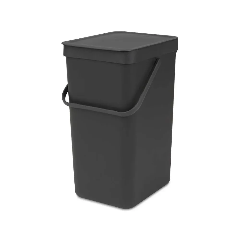 Brabantia Контейнер для мусора Sort & Go 16л, серый 109966