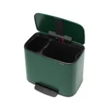 Brabantia Контейнер для сортировки мусора Bo 11+23л Pine Green 304125 — фото 6