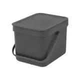 Brabantia Контейнер для сортировки мусора Sort & Go 6л, серый 109720 — фото 1