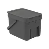 Brabantia Контейнер для сортировки мусора Sort & Go 6л, серый 109720 — фото 5