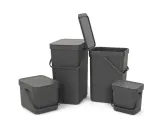 Brabantia Контейнер для сортировки мусора Sort & Go 6л, серый 109720 — фото 6