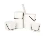 Brabantia Контейнер для сортировки мусора Sort & Go 6л, белый 109706 — фото 5