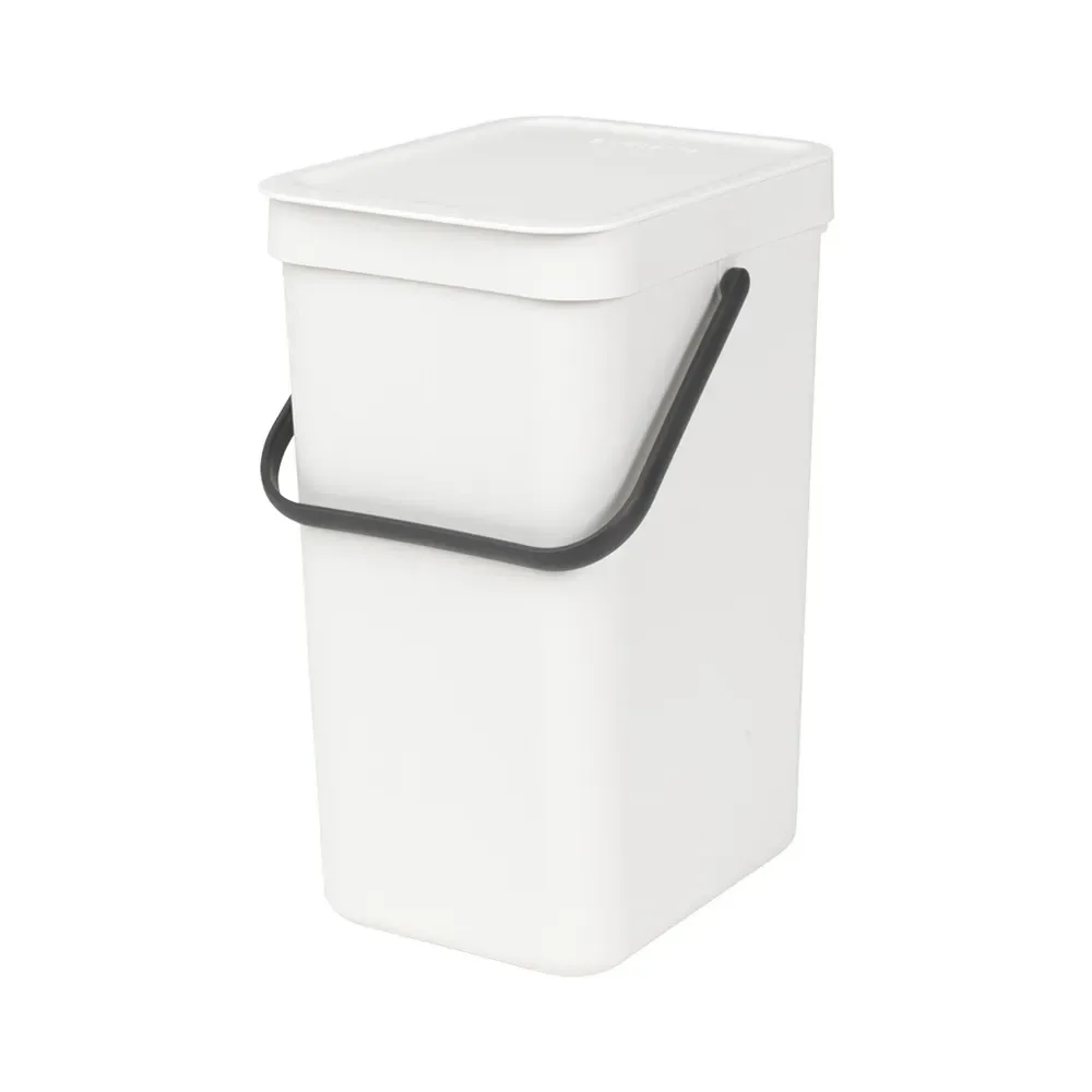 Brabantia Контейнер для мусора Sort & Go 12л белый 109782