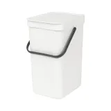 Brabantia Контейнер для мусора Sort & Go 12л белый 109782 — фото 1