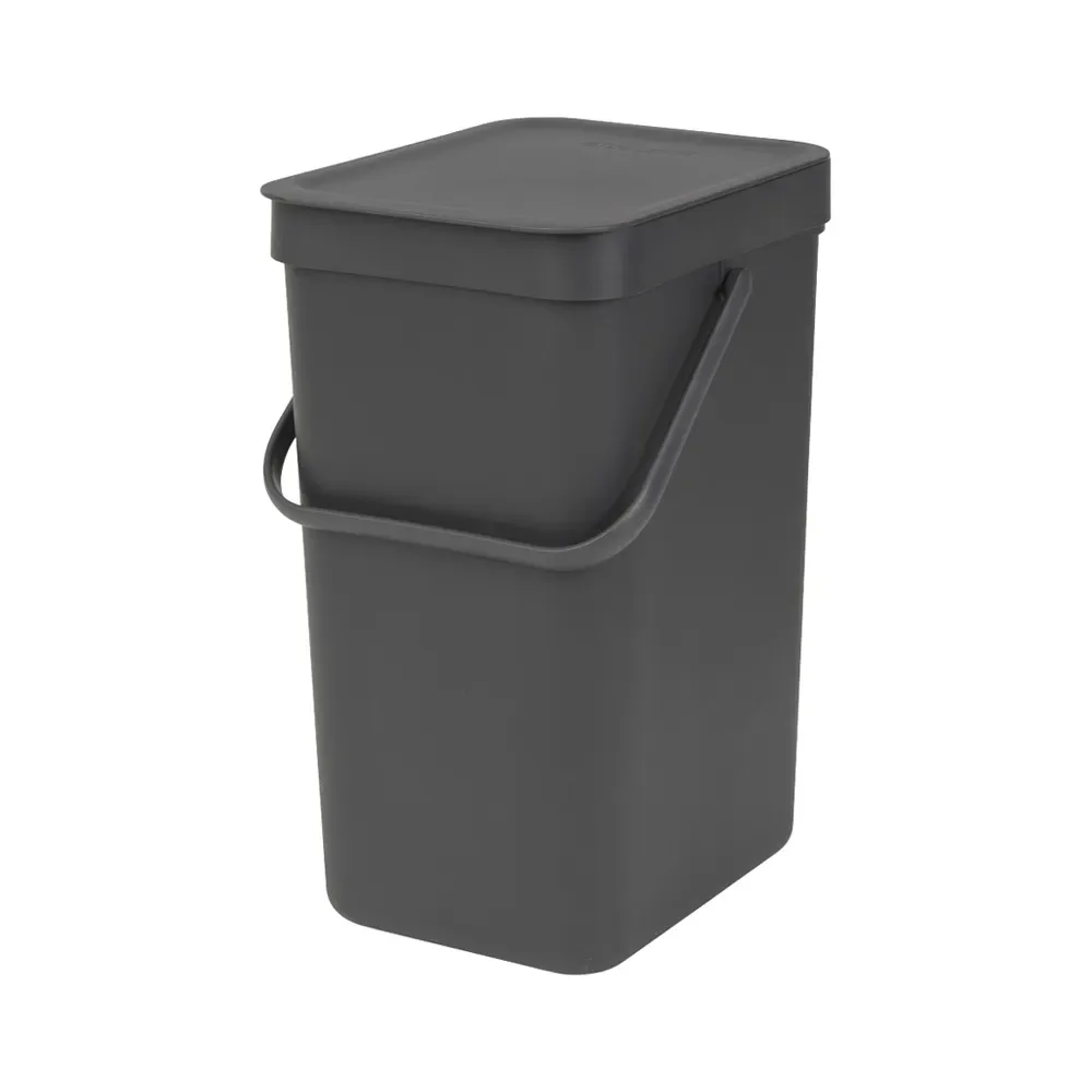 Brabantia Контейнер для мусора Sort & Go 12л, серый 109805