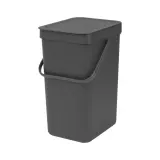 Brabantia Контейнер для мусора Sort & Go 12л, серый 109805 — фото 1