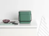 Brabantia Контейнер для мусора Sort & Go 6л зеленый 129841 — фото 2