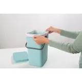 Brabantia Контейнер для мусора Sort & Go 12л мятный 109744 — фото 3