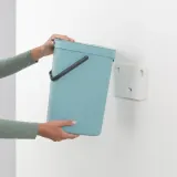 Brabantia Контейнер для мусора Sort & Go 12л мятный 109744 — фото 4