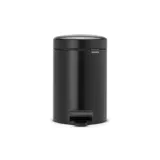 Brabantia Контейнер для мусора NewIcon 3л, черный матовый 113321 — фото 1