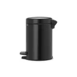 Brabantia Контейнер для мусора NewIcon 3л, черный матовый 113321 — фото 4