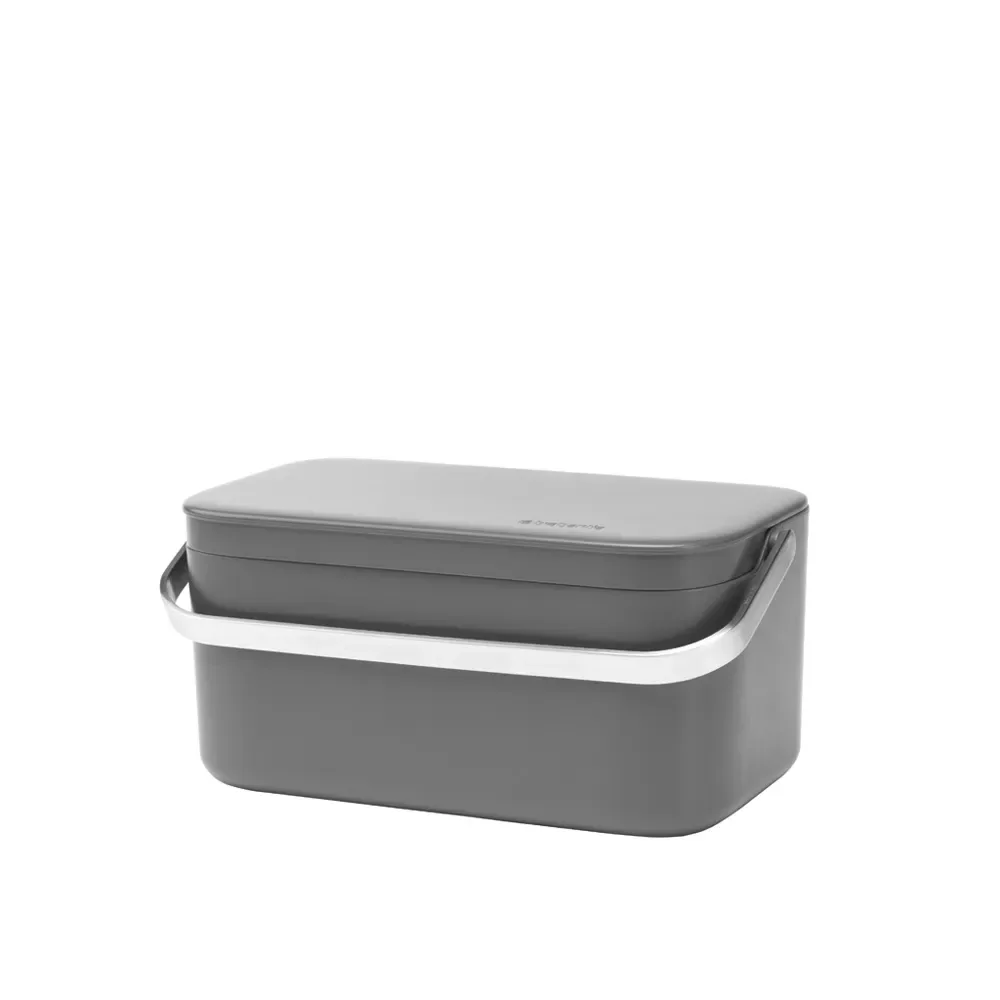 Brabantia Контейнер для мусора Sort & Go 1,8л, серый 117541