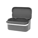 Brabantia Контейнер для мусора Sort & Go 1,8л, серый 117541 — фото 6