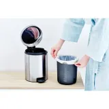 Brabantia Контейнер для мусора NewIcon 3л, полированная сталь 113147 — фото 3