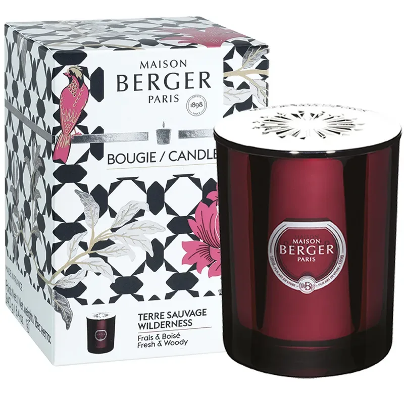 Maison Berger Paris Ароматическая свеча Призмат 240 г Красная 6961