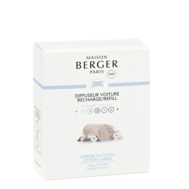 Maison Berger Paris Набор из 2 вставок из деликатного хлопка для автомобильного диффузора. 6434