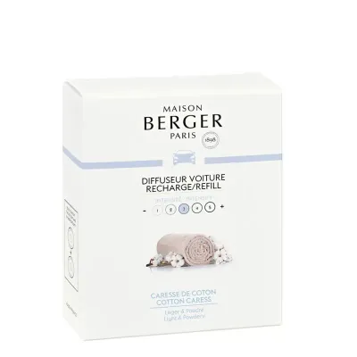 Maison Berger Paris Набор из 2 вставок из деликатного хлопка для автомобильного диффузора. 6434