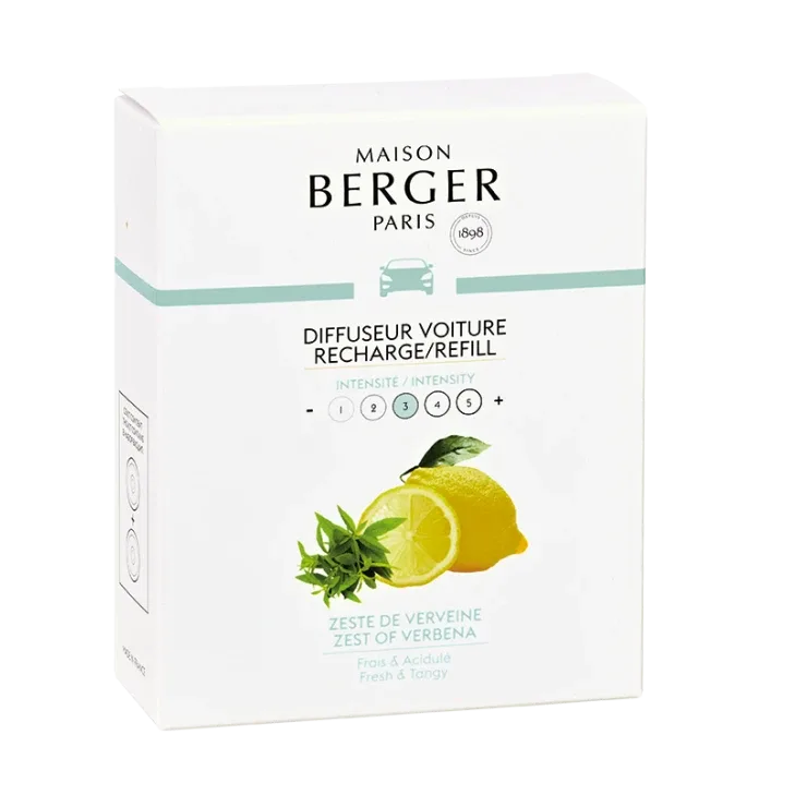 Maison Berger Paris Набор из 2 картриджей Лимонная кожура для автомобильного диффузора 6424