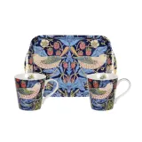 Spode Набор из 2 кружек 180 мл Morris & Co.+ поднос 21x14 см Клубничный вор синий EAN 749151564756 — фото 1